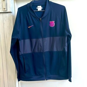 Men’s official Barcelona Football Club track jacket by Nike. Size XL.